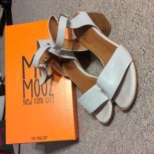 Miz Mooz White Leather Heels.